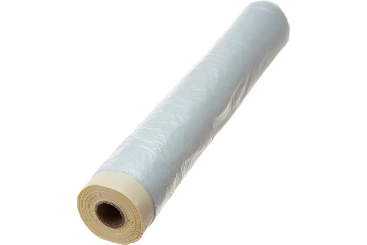 Защитная пленка STAYER PROFESSIONAL с клейкой лентой МАСКЕР HDPE 9мкм ...
