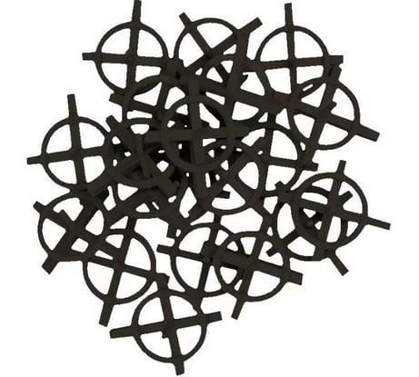 Крестики дистанционные пластмассовые (100 шт; 4 мм) TOPEX 16B640