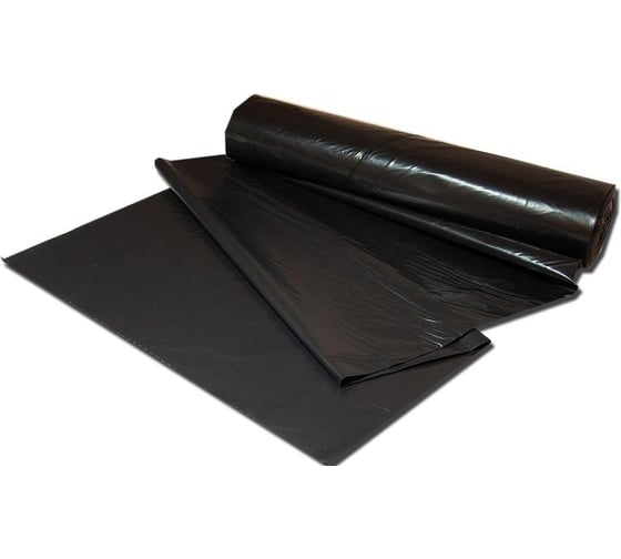 Мешки для мусора ПВД (240 л, 50 мкм, 10 шт, черные, 90x130 см) ООО Комус 1591892