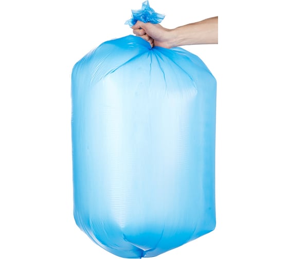Мешки для мусора ПНД (120 л, 18 мкм, 20 шт, синие, 70x110 см) ООО Комус 746465