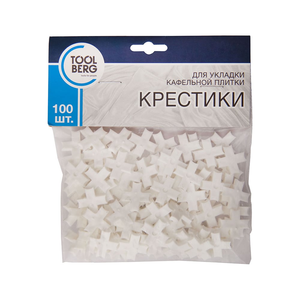 Крестики для кафельной плитки T4P 3 мм, 100 шт Toolberg ЛА-00000914 ...