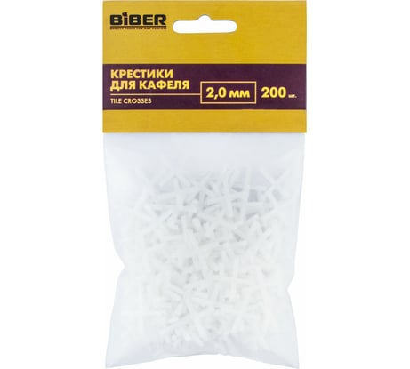 Крестики для кафеля (200 шт; 2 мм) Biber 55602 тов-080348