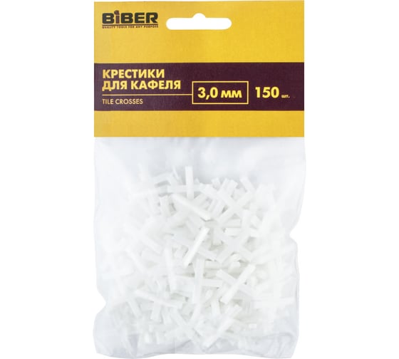 Крестики для кафеля (150 шт; 3 мм) Biber 55604 тов-080350