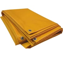 Тент полог ПВХ 2x3.5 м, 630 г/м², влагостойкий, желтый ПК ЭЛИТТЕНТ 2X3T5PVC630YE