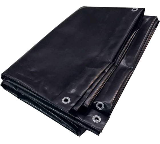 Тент полог ПВХ 2x2.5 м, 630 г/м², влагостойкий, черный ПК ЭЛИТТЕНТ 2X2T5PVC630BL