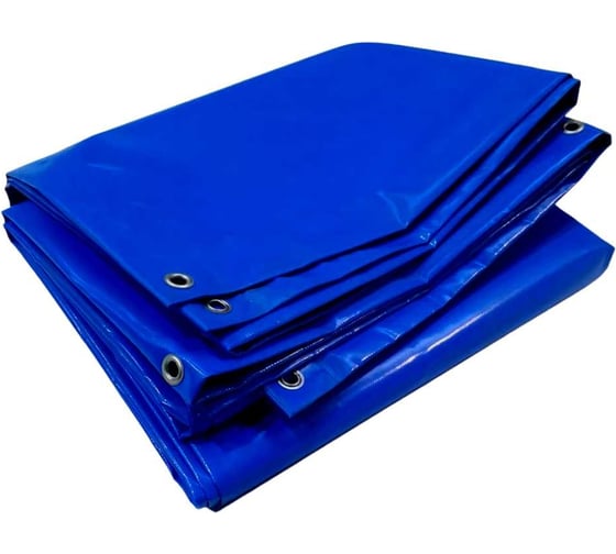 Тент полог ПВХ 4x5 м, 630 г/м², влагостойкий, синий ПК ЭЛИТТЕНТ 4X5PVC630DBL