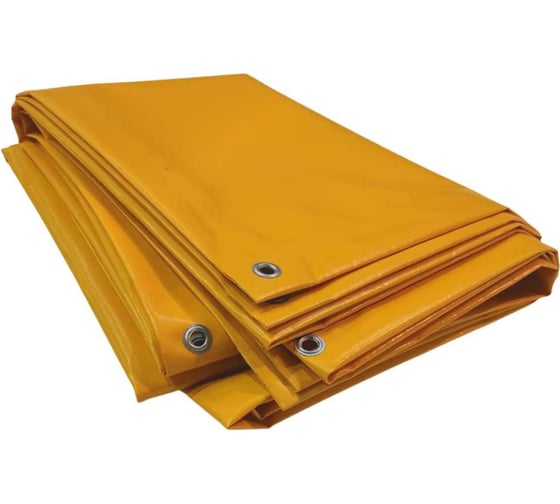 Тент полог ПВХ 4x10 м, 630 г/м², влагостойкий, желтый ПК ЭЛИТТЕНТ 4X10PVC630YE 1