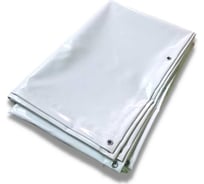 Тент полог ПВХ 5x5 м, 630 г/м², влагостойкий, белый ПК ЭЛИТТЕНТ 5X5PVC630WH