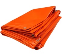 Тент полог ПВХ 5x7 м, 630 г/м², влагостойкий, оранжевый ПК ЭЛИТТЕНТ 5X7PVC630OR