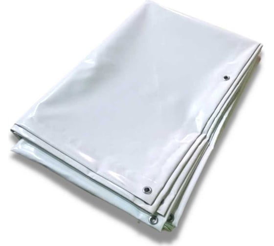 Тент полог ПВХ 6x10 м, 630 г/м², влагостойкий, белый ПК ЭЛИТТЕНТ 6X10PVC630WH