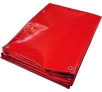 Тент полог ПВХ 6x10 м, 630 г/м², влагостойкий, красный ПК ЭЛИТТЕНТ 6X10PVC630RED