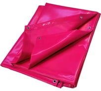 Тент полог ПВХ 6x6 м, 630 г/м², влагостойкий, розовый ПК ЭЛИТТЕНТ 6X6PVC630PI