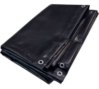 Тент полог ПВХ 6x8 м, 630 г/м², влагостойкий, черный ПК ЭЛИТТЕНТ 6X8PVC630BL