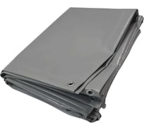 Тент полог ПВХ 6.5x8.5 м, 630 г/м², влагостойкий, серый ПК ЭЛИТТЕНТ 6T5X8T5PVC630GREY