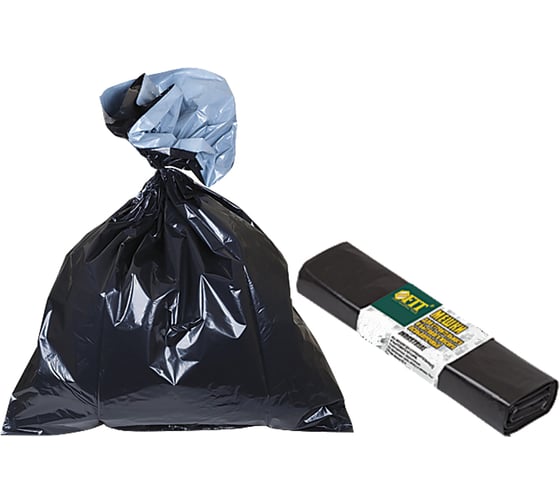 Мешки для строительного мусора (10 шт; 240 л; 900х1400 мм; 35 мкм; ПВД) FIT 11942 1