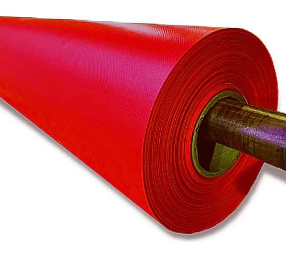 Ткань ПВХ 630 г/м², 2.5x20 м, влагостойкая, цвет красный ПК ЭЛИТТЕНТ 20PVC630RED 1