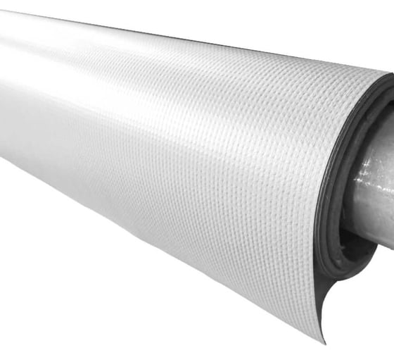 Ткань ПВХ 630 г/м², 2.5x20 м, влагостойкая, цвет белый ПК ЭЛИТТЕНТ 20PVC630WH