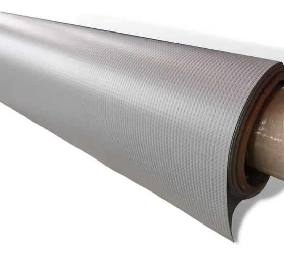 Ткань ПВХ 630 г/м², 2.5x5 м, влагостойкая, цвет серый ПК ЭЛИТТЕНТ 5PVC630GREY