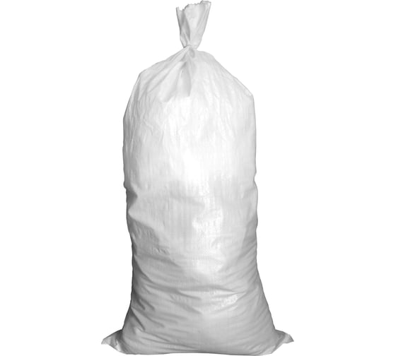 Мешок строительный полипропиленовый, белый, 55x95 см, 500 шт. Daxmer 00000436217