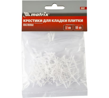 Крестики (100 шт; 1 мм) для кладки плитки MATRIX 88082