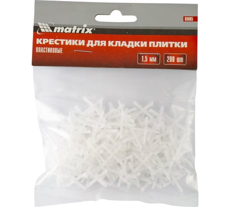Крестики (200 шт; 1.5 мм) для кладки плитки MATRIX 88085