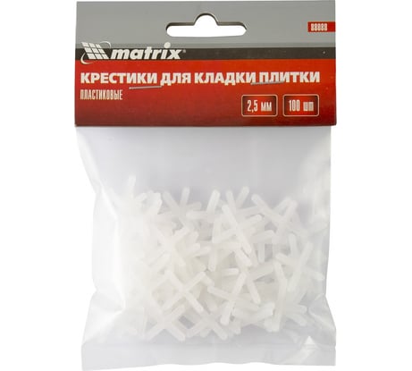 Крестики (100 шт; 2.5 мм) для кладки плитки MATRIX 88088