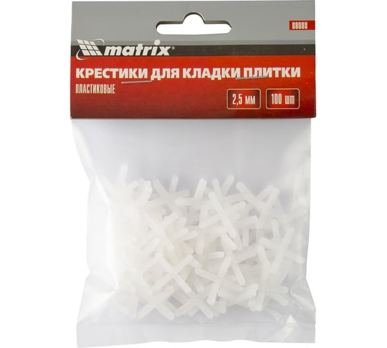Крестики (100 шт; 2.5 мм) для кладки плитки MATRIX 88088 1