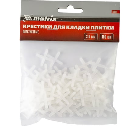 Крестики (150 шт; 3 мм) для кладки плитки MATRIX 88091