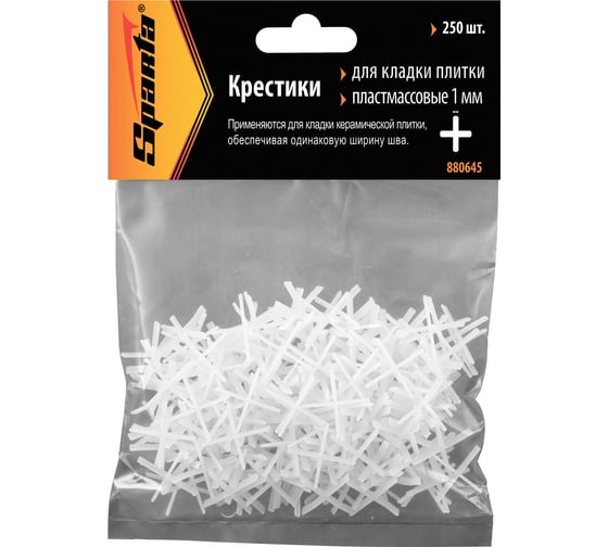 Крестики для кладки плитки (250 шт; 1 мм) SPARTA 880645