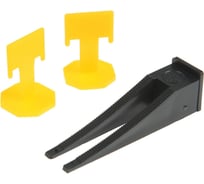 Система выравнивания плитки зажим 1 мм + клин, 250+250 шт, коробка ЛОМ 9103899