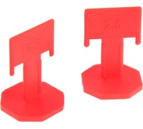 Система выравнивания плитки 0.8 л, зажим 2 мм, 100 шт, ведро ЛОМ 9103903