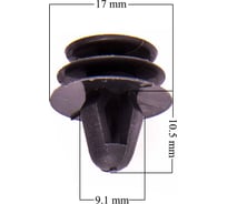 Клипса TOYOTA/ALLEX/ LAND CRUISER NISSAN/X-TRAIL/ TEANA MITSUBISHI PAJERO/LANCER 001 (25 шт) SKYWAY S05601001