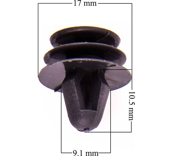 Клипса TOYOTA/ALLEX/ LAND CRUISER NISSAN/X-TRAIL/ TEANA MITSUBISHI PAJERO/LANCER 001 (25 шт) SKYWAY S05601001 1
