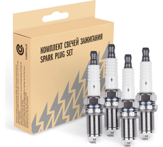 Свеча зажигания для автомобилей Fiat Albea (02-)/Renault Clio Symbol (00-) 1.4i (кмпл. 4шт) StartVOLT VSP 0036 1