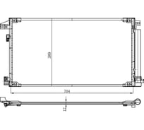Радиатор кондиционера для автомобилей Toyota Prius (15-) LUZAR LRAC 1925