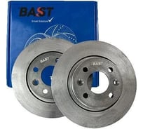 Диск тормозной для автомобиля ВАЗ 2180 Vesta, Logan вентилируемый, 2 шт. BASTCLUTCH BC-811DT