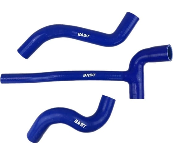 Патрубок радиатора для а/м ВАЗ 2123 (к-кт 3 шт) (силикон) BASTCLUTCH BC2123-1303002 1