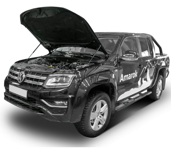 Газовые упоры капота АвтоУпор для Volkswagen Amarok (V - 2.0) 2010-04.2017, 2 шт., UVWAMA011