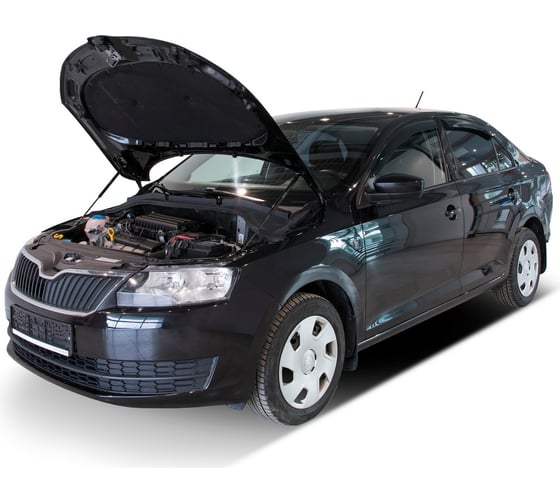 Газовые упоры капота АвтоУпор для Skoda Rapid I, II 2012-2020 2020-н.в./Volkswagen Polo VI лифтбек 2020-н.в., 2 шт., USKRAP012