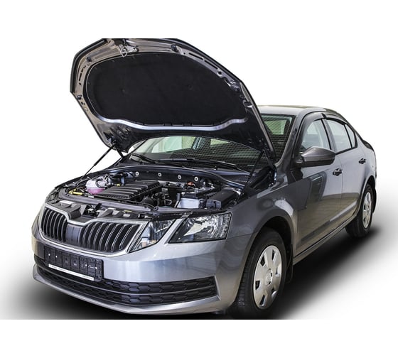 Газовые упоры капота АвтоУпор для Skoda Octavia A7 2013-2019, 2 шт., USKOA7012
