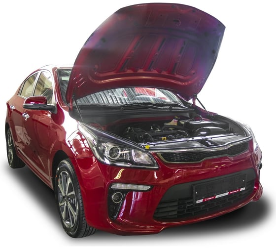 Газовые упоры капота АвтоУпор для Kia Rio IV 2017-2020/Rio X-Line 2017-2020, 2 шт., UKIRIO021
