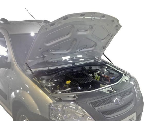 Газовые упоры капота АвтоУпор для Lada Largus 2012-2021/Largus Cross 2014-2021/Renault Logan I 2004-2015, 2 шт., ULALAR012