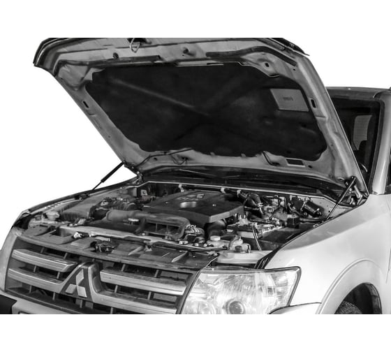Газовые упоры капота для Mitsubishi Pajero IV 2006-2022, 2 шт АвтоУпор UMIPAJ012