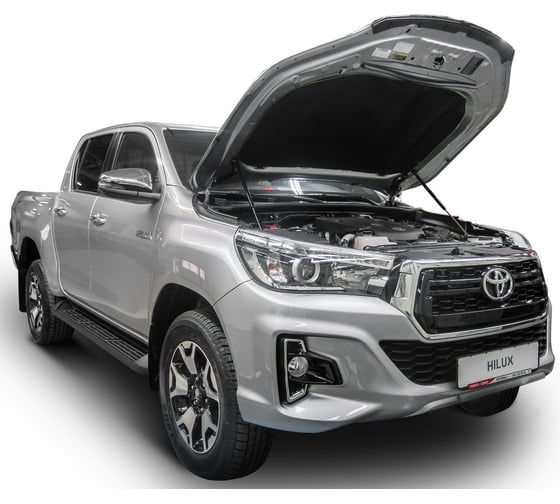 Газовые упоры капота АвтоУпор для Toyota Fortuner II 2017-2020 2020-н.в./Hilux VIII 2015-2020, 2 шт., UTOFOR011