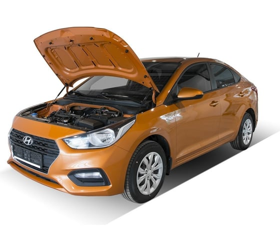 Газовые упоры капота АвтоУпор для Hyundai Solaris II 2017-2020 2020-н.в., 2 шт., UHYSOL021