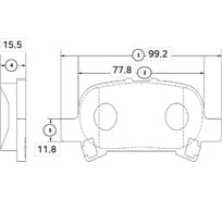 Тормозные колодки задние CTR GK1045