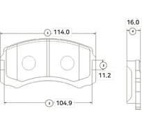 Тормозные колодки передние CTR GK0580