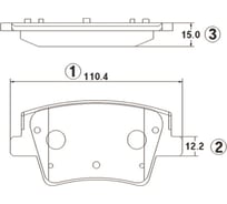 Тормозные колодки задние CTR GK1407