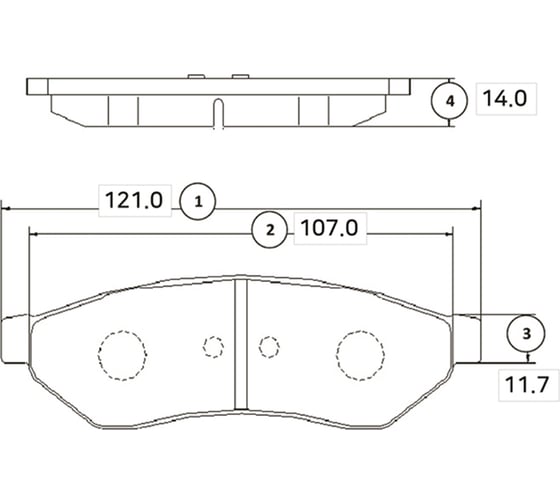 Тормозные колодки задние CTR GK0446 1