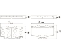 Тормозные колодки передние CTR GK1027